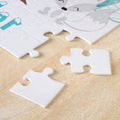 Puzzle Foxes de l'Arctique Wonderland hivernal (Côté)