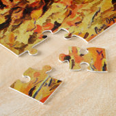 Puzzle Foxhounds (anglais et américain) en bois d'automne (Côté)