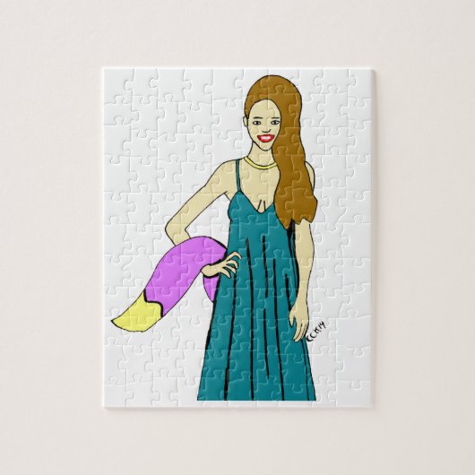 Puzzle foxy girl (Vertical)