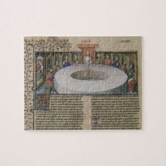 Puzzle Fr.120 f.524v les chevaliers de la table ronde de (Horizontal)