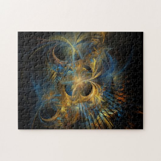 Puzzle Fracta Bleu Et Or (Horizontal)