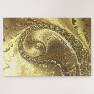 puzzle fractal doré