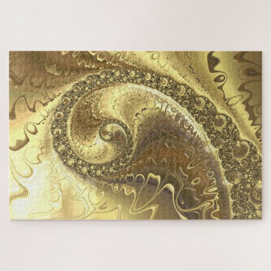 puzzle fractal doré (Horizontal)
