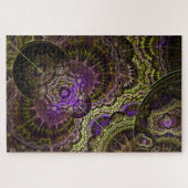 puzzle fractal en or violet (Horizontal)