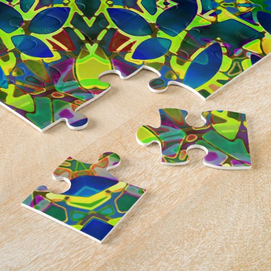 Puzzle Fractal Floral Abstrait G89 (Côté)