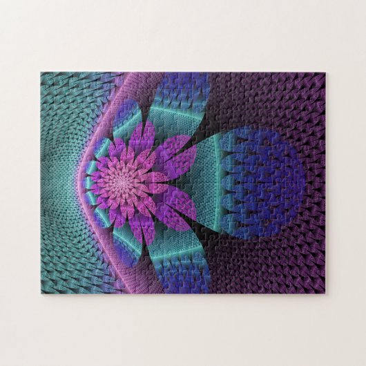 Puzzle Fractal Imaginaire coloré à motif inhabituel (Horizontal)