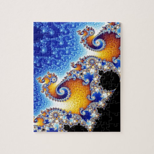 Puzzle Fractale en spirale satellite réglée de Mandelbrot (Vertical)