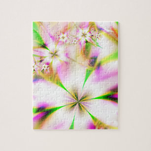 Puzzle fractale florale