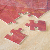 Puzzle Fractale rouge abstraite (Côté)