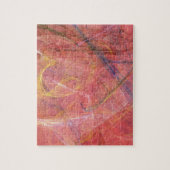 Puzzle Fractale rouge abstraite (Vertical)