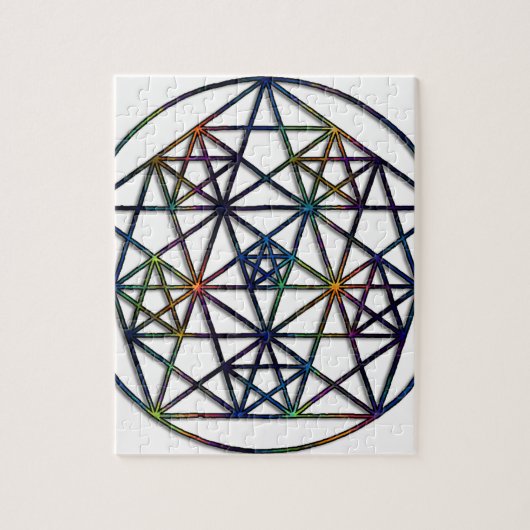 Puzzle Fractale sacrée de la géométrie d'abondance de la (Vertical)