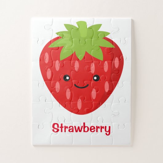 Puzzle fraise pour enfants (Vertical)