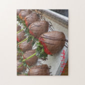 Puzzle Fraises couvertes de chocolat Saint-Valentin (Vertical)