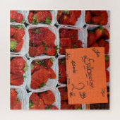 Puzzle Fraises - Erdbeeren - Marché allemand - 20x20 (Horizontal)