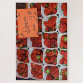 Puzzle Fraises - Erdbeeren - Marché de Munich - 20x30 (Vertical)