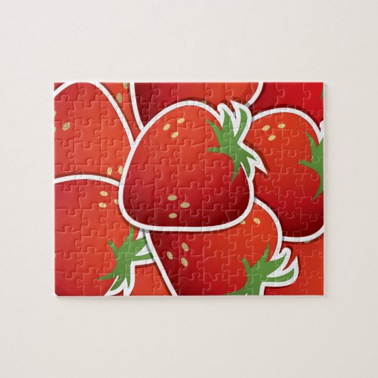 Puzzle Fraises funky (Horizontal)