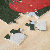 Puzzle Fraises : motif de fruits d'été. (Côté)