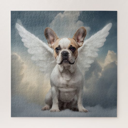 Puzzle Français Bulldog Angel (Vertical)