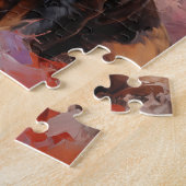 Puzzle Français Bulldog noir et portrait de chiot tan (Côté)