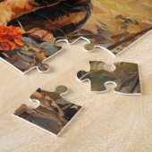 Puzzle Français Bulldog noir et portrait de chiot tan (Côté)