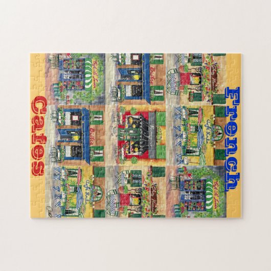 Puzzle français de cafés (Horizontal)