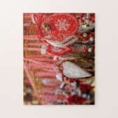 Puzzle France, Alsace, Colmar. Marché de Noël (Vertical)