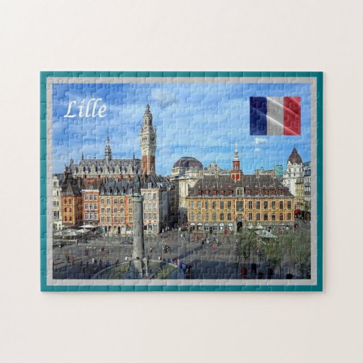 Puzzle France - Lilla Lille - (Horizontal)