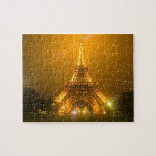 Puzzle France, Paris. Tour Eiffel illuminée à 3 (Horizontal)