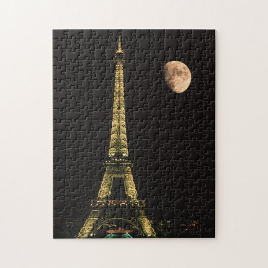 Puzzle France, Paris. Tour Eiffel la nuit (Vertical)