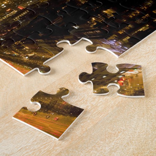 Puzzle France, Paris. Vue nocturne de la Tour Eiffel (Côté)