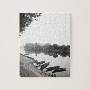 Puzzle FRANCE, Touraine, La Loire : CHINON Bateaux le lon