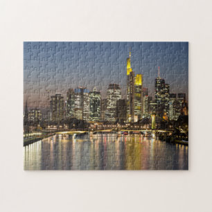 Puzzle Francfort Skyline Allemagne cadeau Poster de vacan