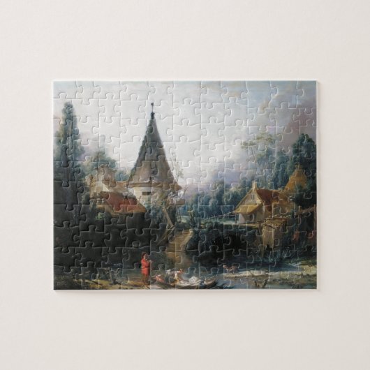 Puzzle Francois Boucher - paysage près de Beauvais tôt (Horizontal)