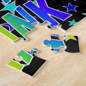 Puzzle "FRANK" Prénom, Amusant "HEUREUX ANNIVERSAIRE" (Côté)