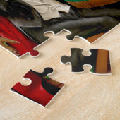 Puzzle Frankenstein et Dracula Halloween Monstre Poker  (Côté)