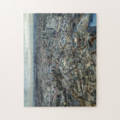 Puzzle "Frankfurt desde el cielo - Trama urbana" (Vertical)
