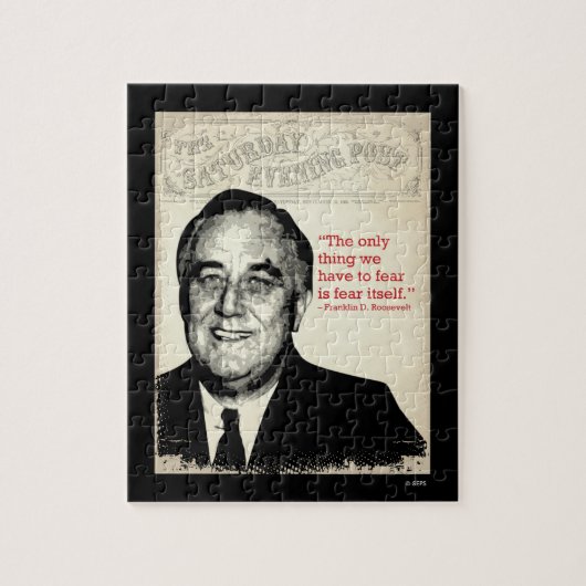 Puzzle Franklin D. Citation de Roosevelt (Vertical)