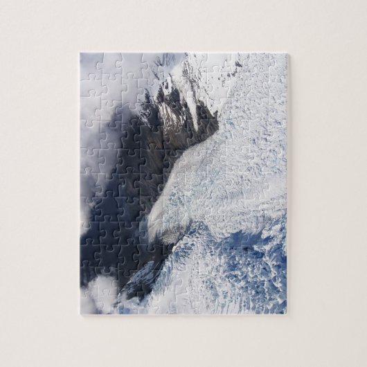 Puzzle Franz Josef Glacier Vue aérienne, Nouvelle-Zélande (Vertical)