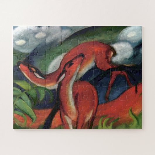 Puzzle Franz Marc Red Deer (Horizontal)