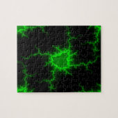 Puzzle Frappes de foudre verte Alien en Pitch noir (Horizontal)