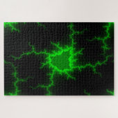 Puzzle Frappes de foudre verte Alien en Pitch noir (Horizontal)