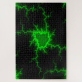 Puzzle Frappes de foudre verte Alien en Pitch noir (Vertical)