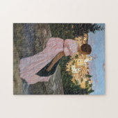 Puzzle Frederic Bazille - La robe rose (Horizontal)