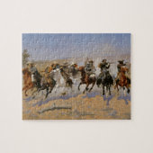 Puzzle Frédéric Remington Peinture "Dash For The Timber" (Horizontal)