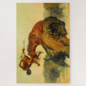 Puzzle Frédéric Remington Western Art "Episode - Buffalo (Vertical)
