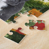 Puzzle French Bulldog Arbre de Noël Ornements Snowman (Côté)