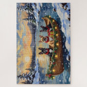 Puzzle French Bulldog Christmas Boat Holiday (Vertical)