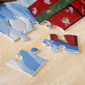 Puzzle French Bulldog Christmas Lighthouse Holiday (Côté)