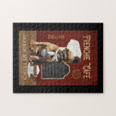 Puzzle French Bulldog Coffee Company Canvas (Horizontal)