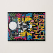 Puzzle French Bulldog Playing Drums (Horizontal)